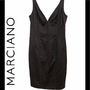 Marciano black silk dress size small